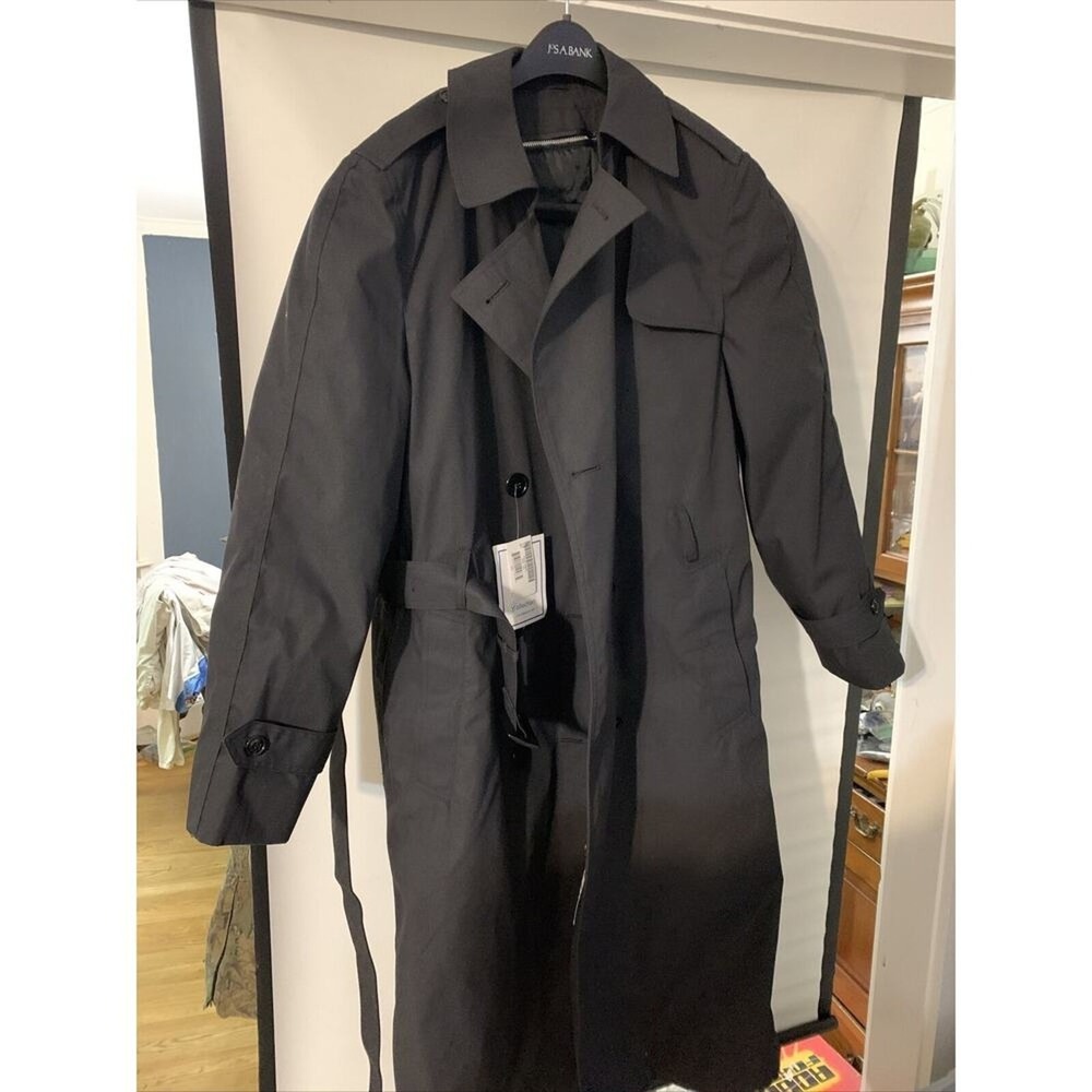 Women's Defense Logistics Agency All Weather‎ Coat Size 14L Zipout Liner Black